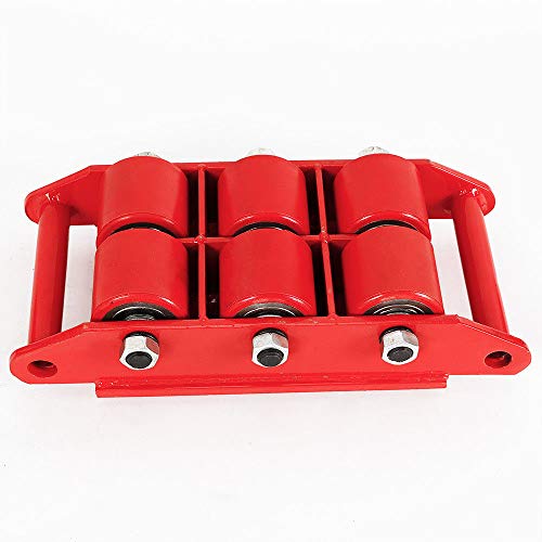 Machinery Mover, Industrial Dollies 8T 17600lb Machinery Skate Dolly Roller Heavy Duty Mover with 6 Rollers - Thumbnail 2