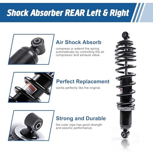 KLV Front Left Right Shocks Shock Absorber Set Monotube Tube Compatible with 1990-2018 Kawasaki Mule UTV 2010 2020 2500 2510 2520 4000 4010 Mule 45023-1005 45023-1006 2 pcs