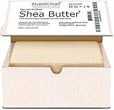 Majestic Pure Grade A Unrefined Organic Shea Butter, 12 oz