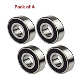 4 Wheel Bearing (6201-RS) for 97cc Baja Doodlebug Mini Bike, Motovox MBX10