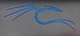 VATH backtrack/Kali Linux Blue Dragon Metal Sticker 27 x 66mm [810]