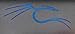 VATH backtrack/Kali Linux Blue Dragon Metal Sticker 27 x 66mm [810]