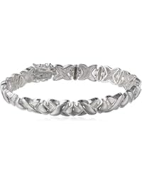 925 Sterling Silver"XOXO Hugs and Kisses" Tennis Bracelet