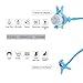 Baby Bottle Holder Multifunctional 360º Rotating Twin Baby Bottle Holder Blue