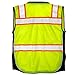 Vero1992 Vest Mens Class 2 Black Series Serveyors Utility Pockets Safety Vests Premium Black Series Serveyors Vest (Large, Yellow/Black)