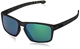 Oakley Men's Sliver OO9262-08 Non-Polarized Square Sunglasses, Matte Olive Ink/Urban Jungle, Jade Iridium, 57 mm