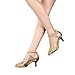 superpark Women's Latin Dance Shoes with Soft Sole Female Latin Sandals Ballroom Dance Shoes