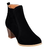 Serene Womens Vintage Chunky Low Heel Short Boot Ankle Booties