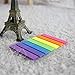 8 Sets 0.3x1.8 Inch Flags Tabs Neon Page Markers 7 Bright Color Sticky Index Tabs Neon Note Tabs Page Flags 1120 Pcs