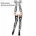 Skeleton Gloves, Halloween Gloves and Socks Halloween Costume Long Arm for Dress Costumes