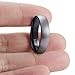 Jstyle Jewelry Tungsten Rings for Men Wedding Engagement Band Brushed Black 6mm Size 11.5