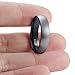 Jstyle Jewelry Tungsten Rings for Men Wedding Engagement Band Brushed Black 6mm...