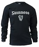 Guinness Black Distressed Gaelic Label Long-sleeved Tee