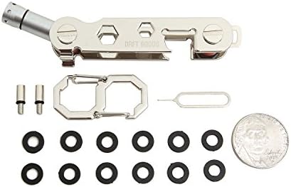 Compact Smart Key Organizer - Key Chain with LED Flashlight, SIM Slot and Bottle Opener - Holds up to 18 Keys - Lightweight and Durable for Men and Women