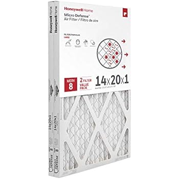 Honeywell Home MicroDefense AC Furnace Air Filter 14 x 20 x 1 MERV 8 (2 pk)