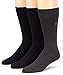 Calvin Klein Men’s Dress Socks – Cotton Crew Socks (3 Pack), Navy/Graphite HTR, Shoe Size 6-12.5