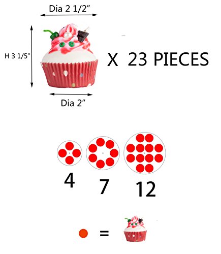 3 YestBuy+Wedding+Birthday+Acrylic+Cupcake