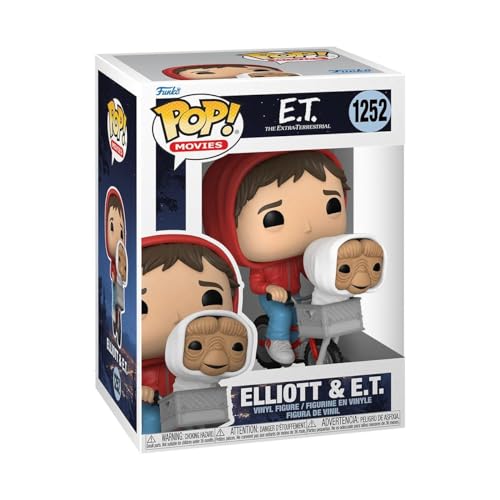 Funko Pop Movies: E.T. The Extra-Terrestrial - Elliott - Elliot with E.T. in Basket, 3.75 Inches - Collectable Vinyl Figure - Gift Idea - Official Merchandise