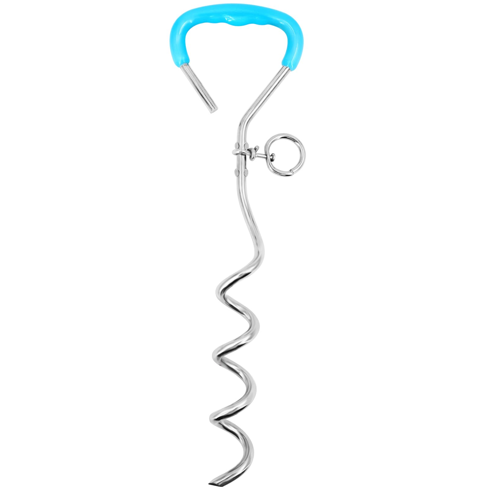 Supet Ground Anchor for Dogs, Large Ground Anchor Dog, Ground Spike Dog Lead, Ground Spike Dog Lead for Dogs Beach (Ground Spike Only, Green)