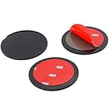 WOLEYI 7CM Adhesive Mounting Disk 3 Pack with 3M Sticker for Tom Tom Garmin GPS Sat Nav Dash Cam Suction Cup Mount