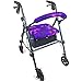 Crutcheze Purple Tribal Rollator Walker Seat and Backrest Covers Designer Fashion Accessories Made in USA
