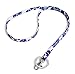 Vera Bradley Zip Id Case and Lanyard in Cobalt Tile