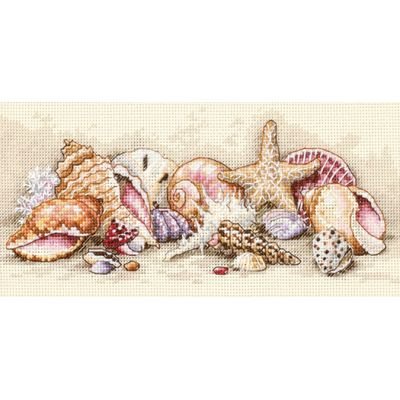 Dimensions Gold Petite Seashell Treasures Counted Cross Stitch Kit SO12