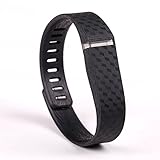 NIUTOP Fitbit Flex Wristband Wrist Band Bracelet with Clasp Replacement Accessory for Fitbit Flex Activity and Sleep Tracker (3D Black, Large)