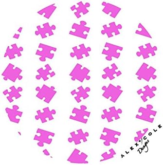 Autism Awareness Puzzle Stickers Decals (Pink)