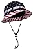 TOP HEADWEAR Cotton Twill USA American Flag Bucket Hat USA All The Way Boonie, L/XL Multicolored