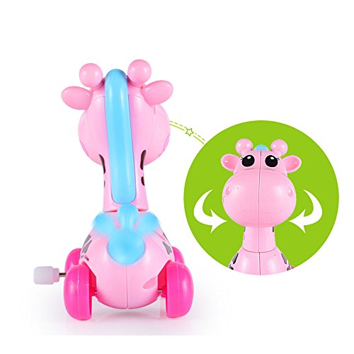 Wcysin 4 Pieces Wind Up Toy Graffee, Cute Clockwork Classic Baby Toddler Kids Toy Random Colors
