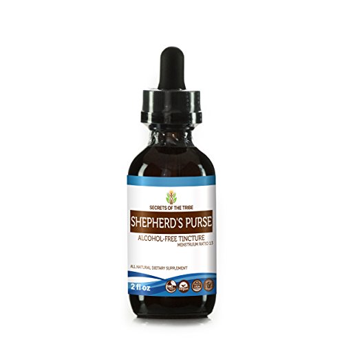 Shepherd's Purse Alcohol-FREE Liquid Extract, Organic Shepherd's Purse (Capsella Bursa-Pastoris) Dried Herb Tincture Supplement (2 FL OZ) Shepherd's Purse Alcohol-FREE Liquid Extract, Organic Shepherd's Purse (Capsella Bursa-Pastoris) Dried Herb Tincture Supplement (2 FL OZ)