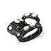 Leather C/B Rings, Hezong 3 Snap Adjustable Cockrings Strap and Ball Stretcher SM Sex Toy for Men (Black)