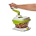 Tri-Blade Spinning Vegetable Salad Slicer - Be a Master Chopper Dicing Salads in Seconds - Fruits Onions herbs Meat Eggs - Includes an Egg Separator