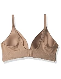 Warner's Sujetador sin aros de encaje, supersuave, tamaño grande, para dama