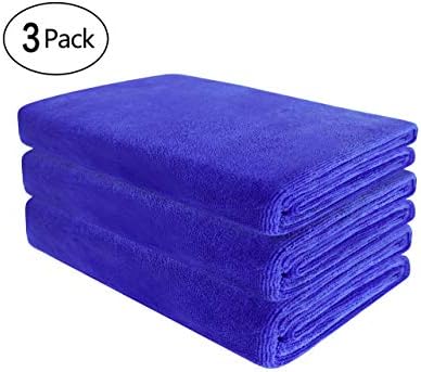 SIMSIMY Microfiber Gym Sports Towels for Men Women, Super Absorbent Fast Drying Workout Sweat Towel for Exercise, Fitness, Travel, Hiking, Yoga, Golf, Camping, 39Inch x 12Inch, 3 Pack