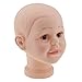 Jili Online 2pcs Kids Children Hats Caps Wigs Display Mannequin Manikin Head - Boy and Girl Face Models