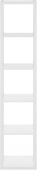 Furinno Cubicle 5-Cube Open Back Storage Shelf White 40 cm W view 9