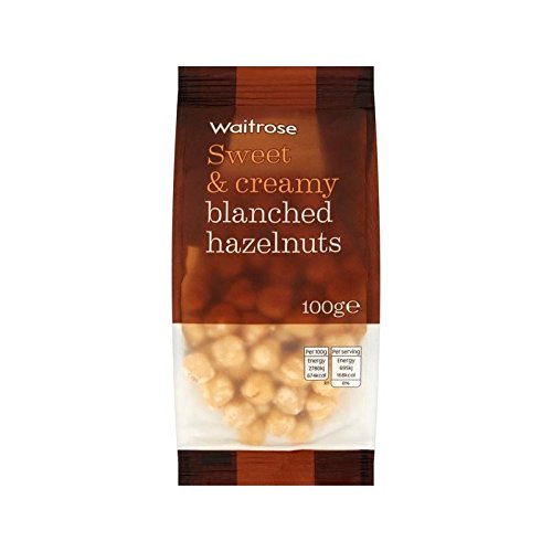 Blanched Hazelnuts Waitrose 100g - Pack of 4