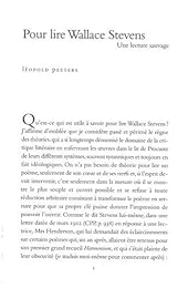 Pour lire Wallace Stevens