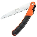Folding Hand Saw -Topbest All Purpose, Wood, Bone, PVC Best for Tree Pruning, Camping, Hunting, Toolbox and Daily Use Rugged 7.5