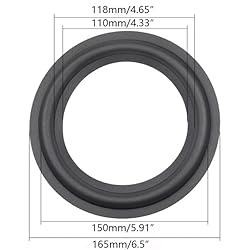 Fielect 2Pcs 6.5inch Foam Speaker Edge Subwoofer
