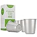 HumanCentric Stainless Steel Cups for Kids and Toddlers - Set of Four 8 oz BPA Free Cups