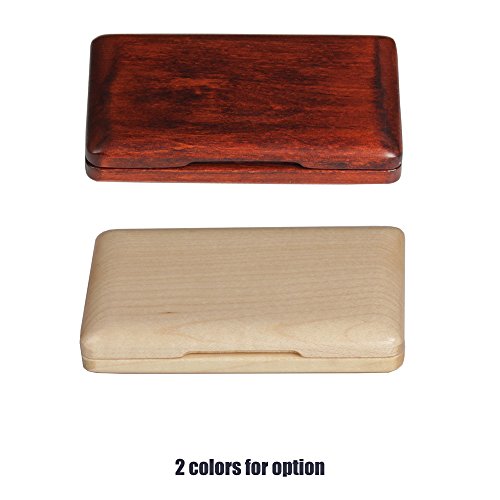 ammoon Solid Wood Reed Case Wooden Holder Box for Tenor/Alto/Soprano