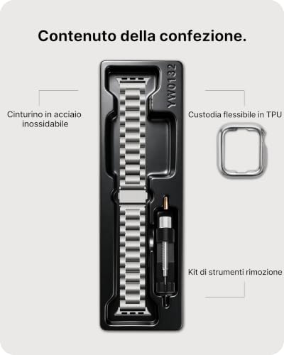 Fullmosa Apple Watch 11/10 46mm Stainless Steel Strap | Adjustable Replacement Bands for Men and Women Compatible with Apple Watch Band 46mm Series 11 10, Silver