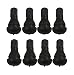 ABN Snap-in Short Black Rubber Valve Stem (TR412) 8-Pack for Tubeless 0.453in 11.5mm Rim Holes on Standard Vehicle Tires primary