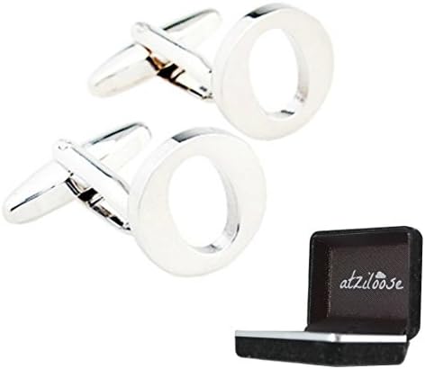 Atziloose Initial Cufflinks A-Z + Gift Box "O"