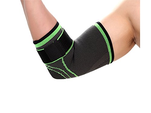 Huasen Sports Safe Guard Fitness Elbow Sleeve Elbow Compression Sleeve Elbow Support for Men Cycling Sports - Thumbnail 4