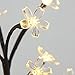 LIGHTSHARE 12Inch 20LED Cherry Blossom Bonsai Light,Warm Light,Battery Powered for Home Decoration, Night Light