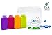 Lingito Travel Bottle Set, Leak Proof Travel Accessories, TSA Carry-On Approved, Refillable Travel Size Toiletries Containers. Bonus Toothbrush and Clear Bag